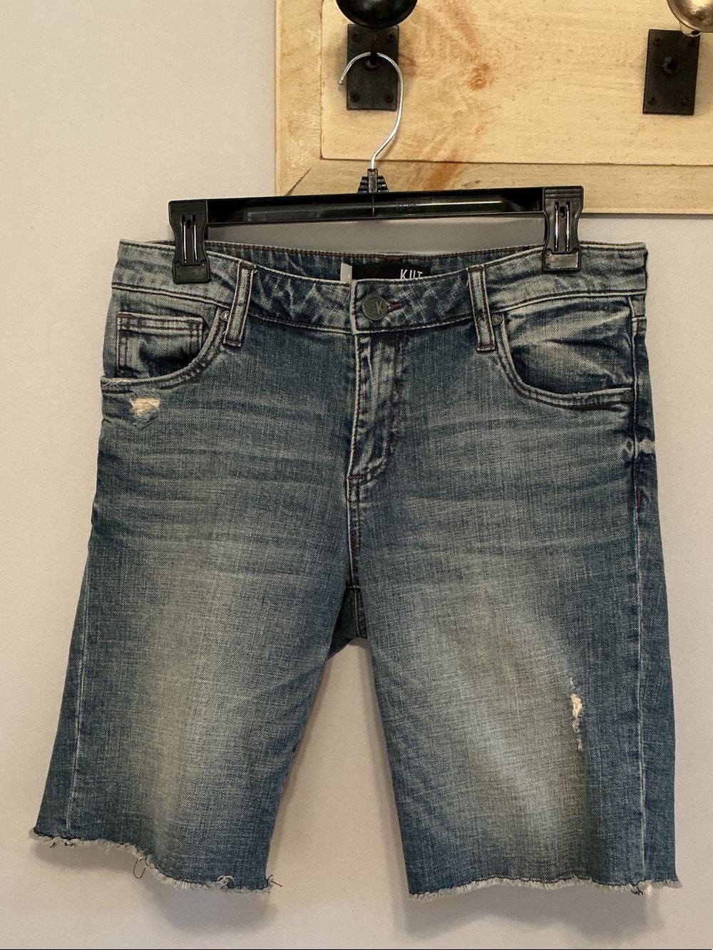KUT from the Kloth Sophie Bermuda Denim Shorts, Size 4